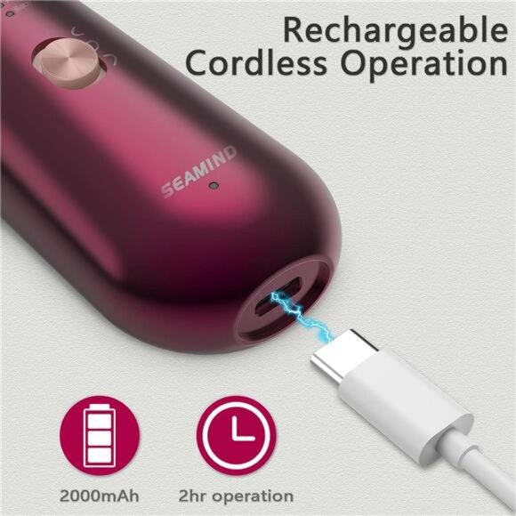 Professional Manicure Pedicure Set, Cordless Electric Nail File Kit,Rechargeable - Picture 4 of 7